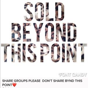 ****Everything Beyond this Point is Sold*****
